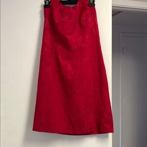 Elegant Red Women's Halter Dress